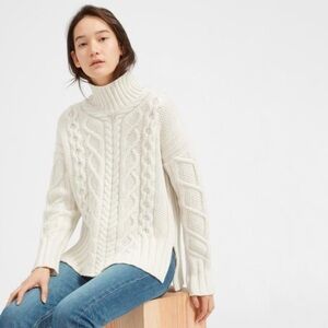Everlane Cable Knit Wool Sweater